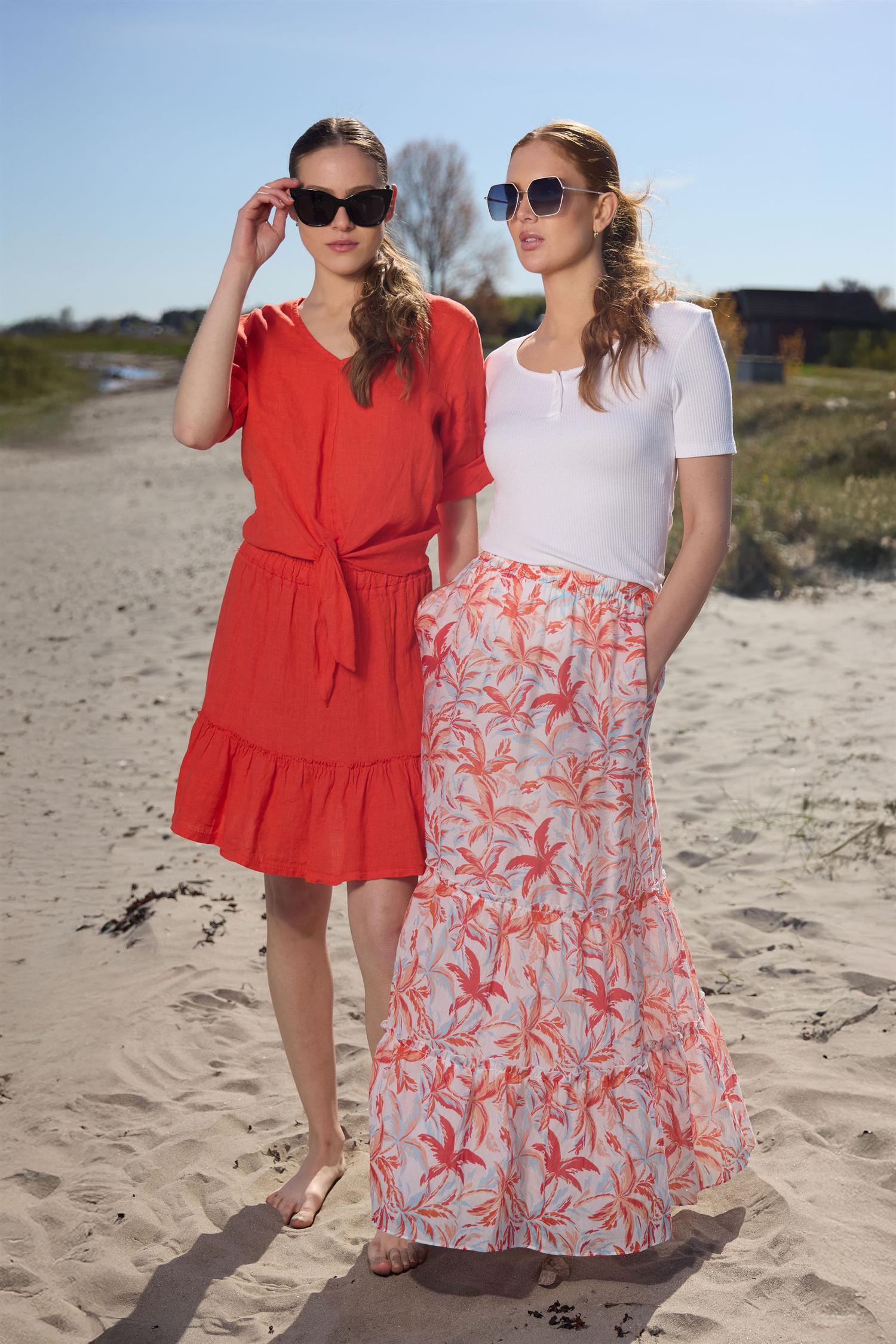 Long summer skirt Palms