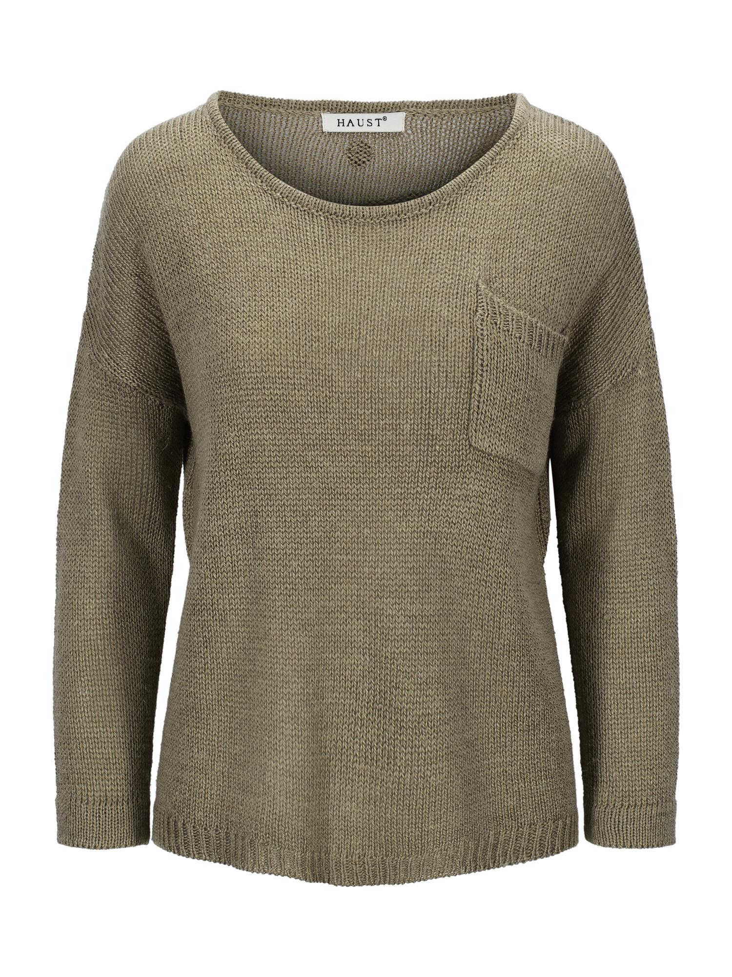 Linen pocket pullover Sand