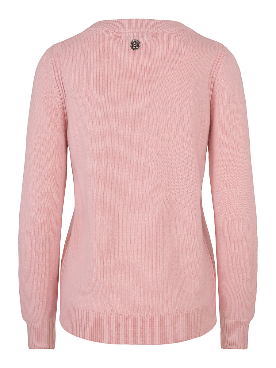 Classic round neck pullover Dusty Rose