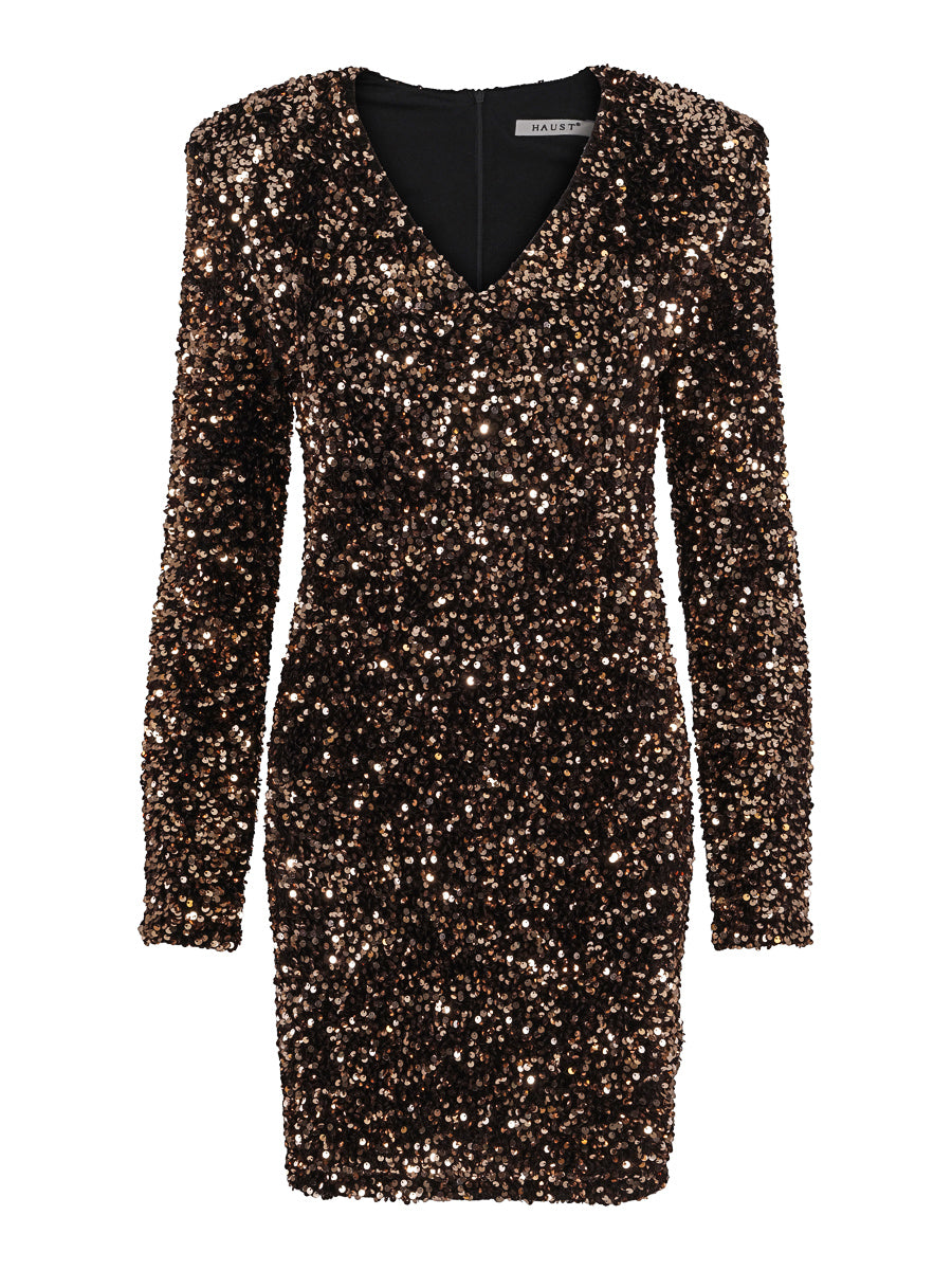 Fashion sequins dress Black/Gold