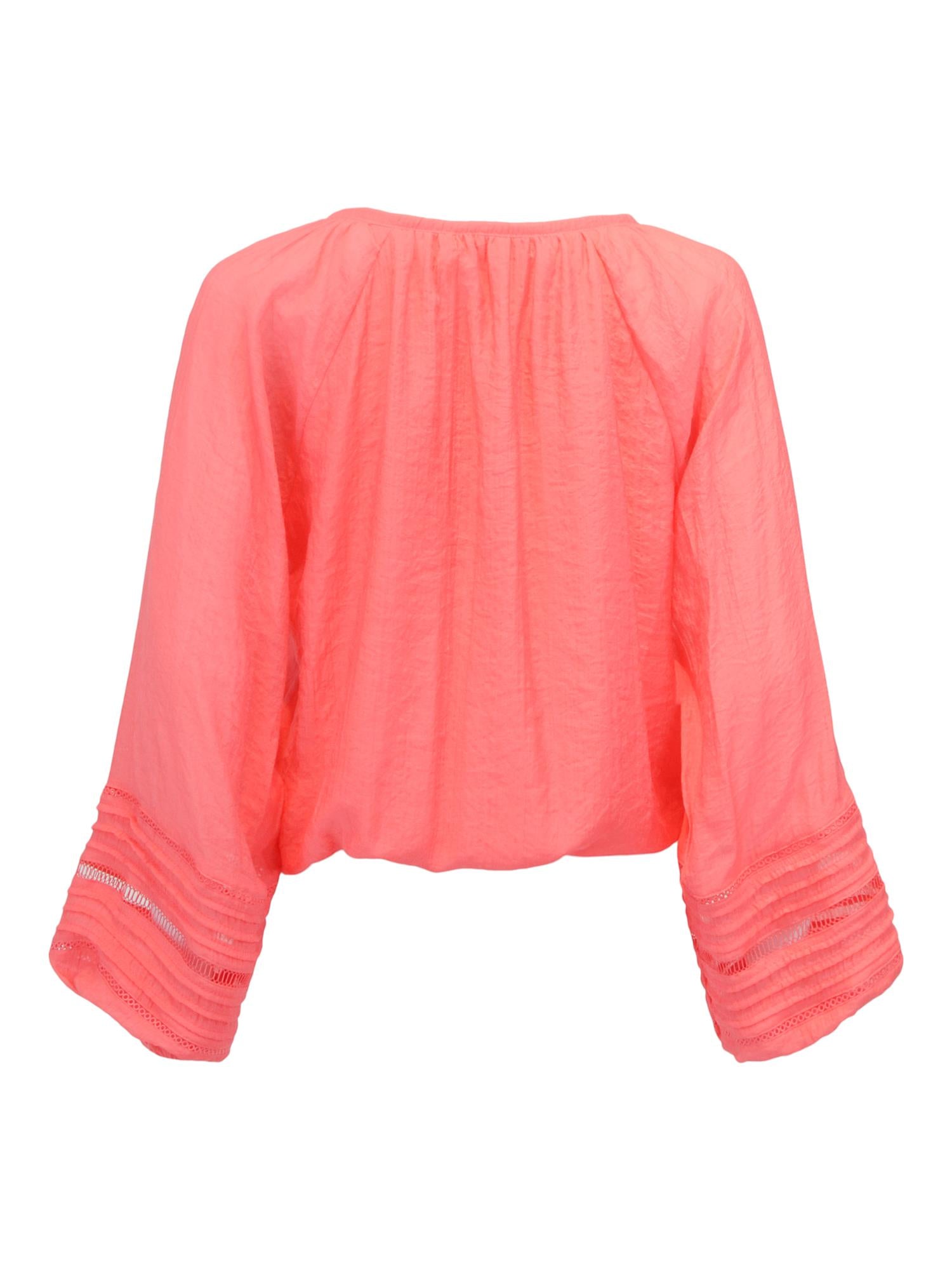 Seam detail sleeve blouse Korall