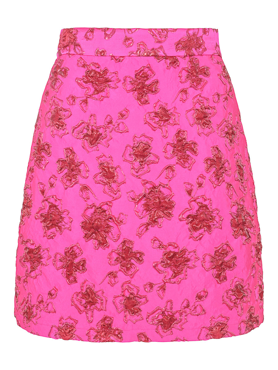 Jacquard skirt Cerise