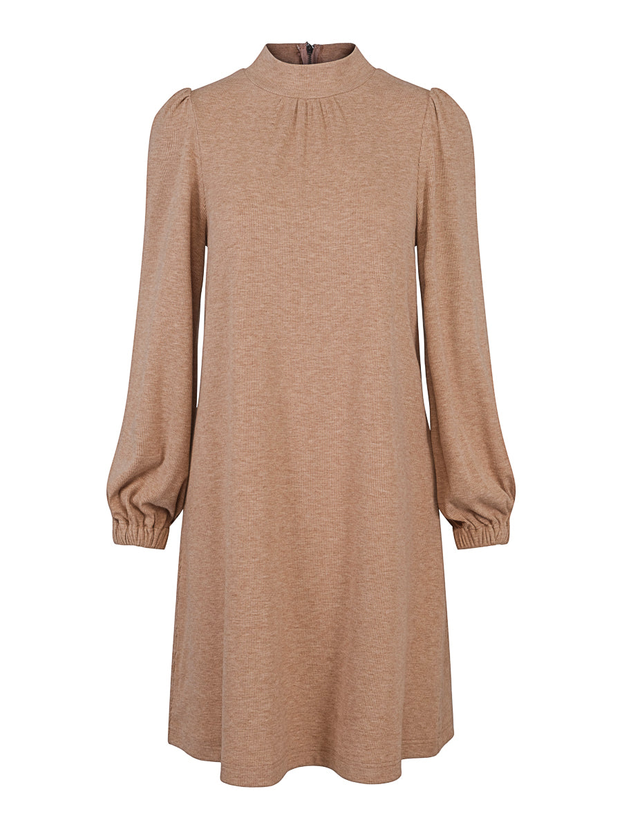 Rib jersey dress Sand Mel.