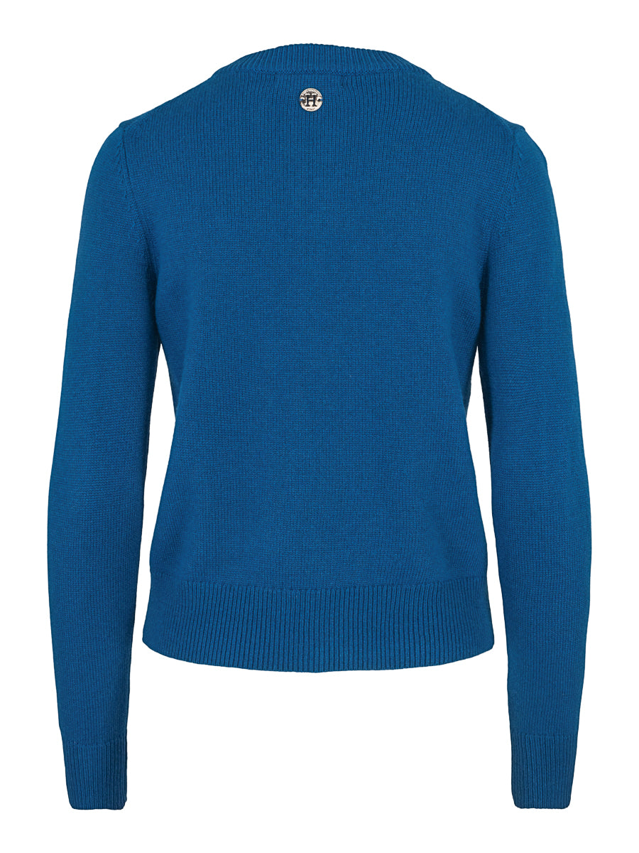 Classic knitted cardigan Aquamarine
