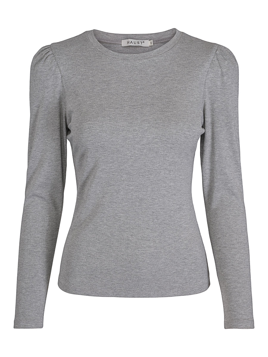 Detailed pullover Gråmelert