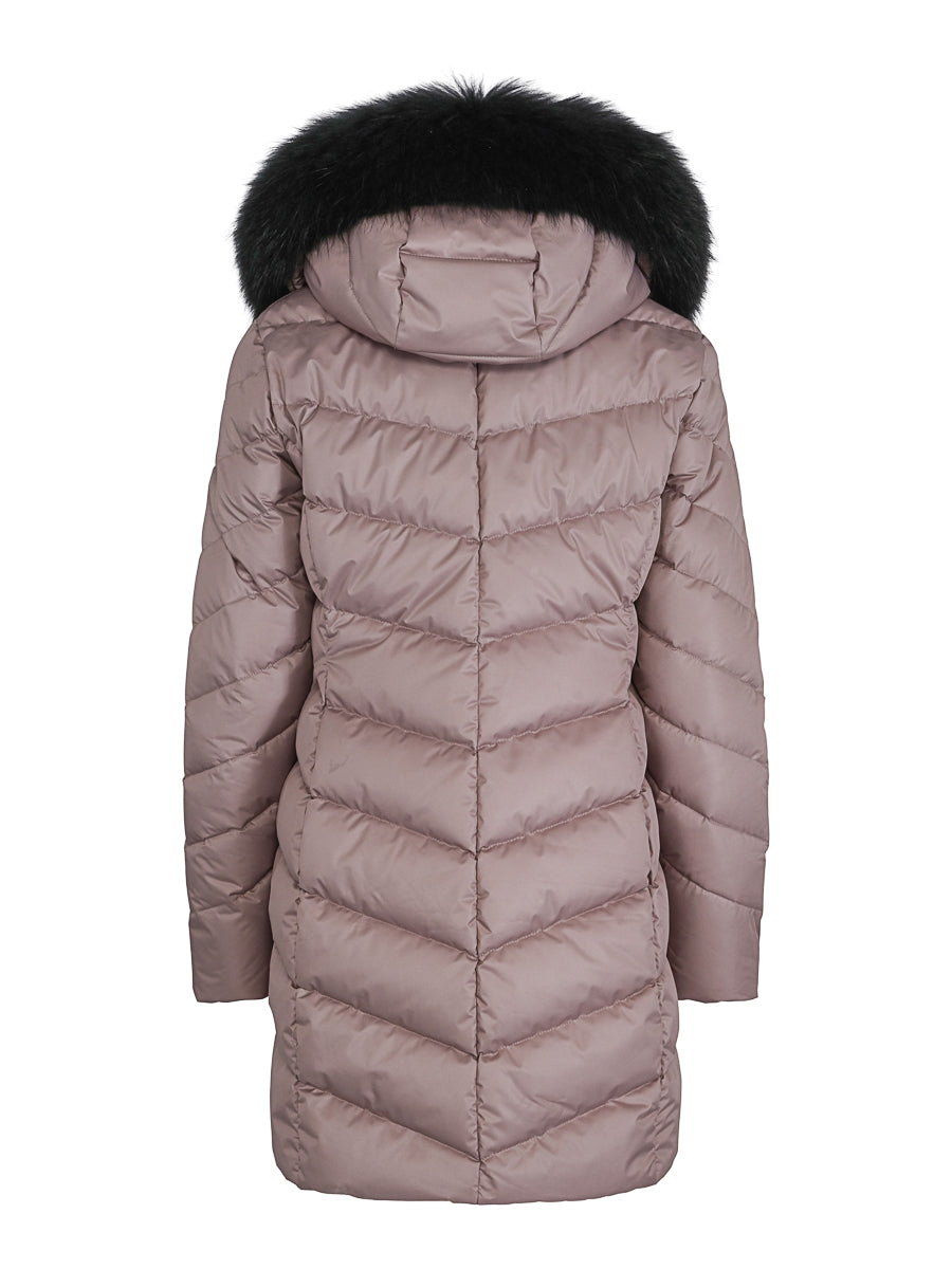 Feminin classic down jacket Sand