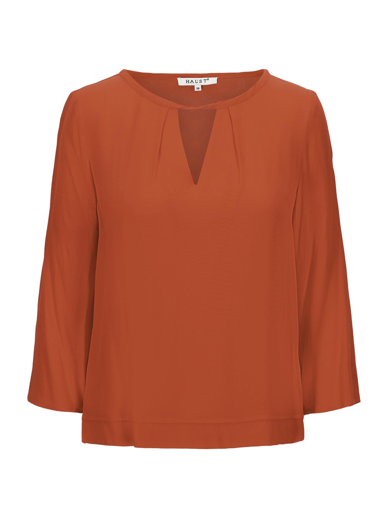 V-neck blouse Coral