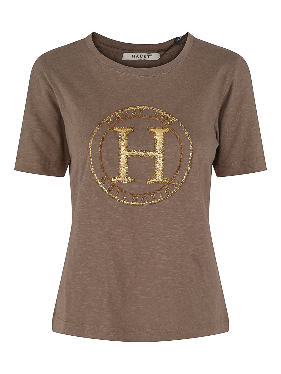 Logo beading top Olive