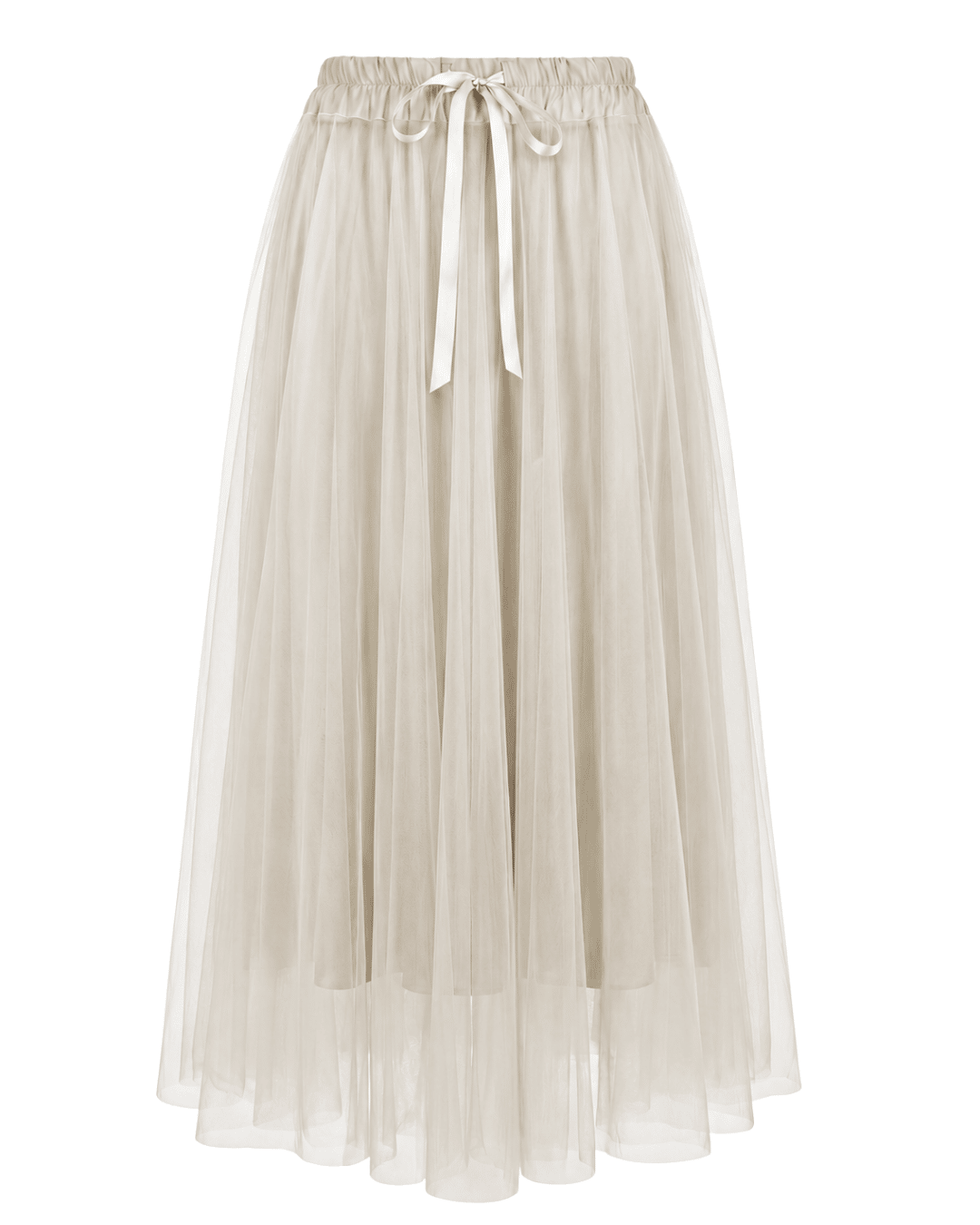 Tulles skirt - MK04015017016 Ecry