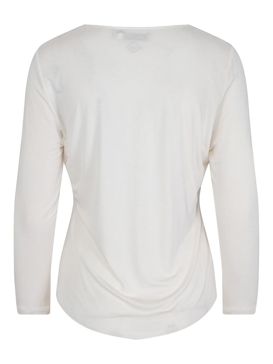 Everyday V-neck blouse Krem