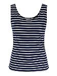 Dbl chested striped singlet