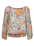 Chiffon flower blouse