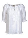 Linen tassel blouse